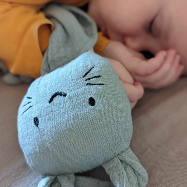 Personalised Organic Cotton Muslin Baby Comforter