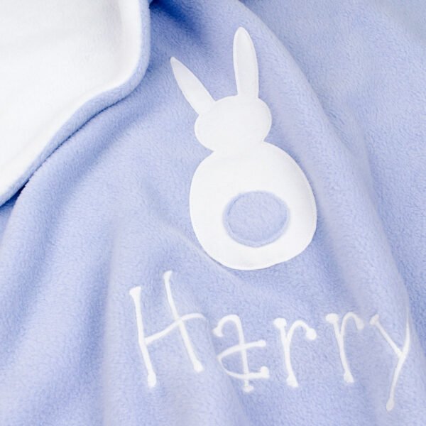 Personalised Bunny Baby Blanket