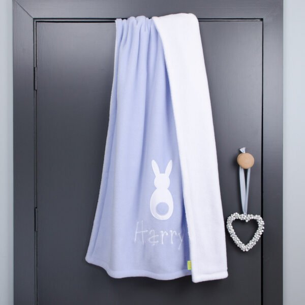 Personalised Bunny Baby Blanket